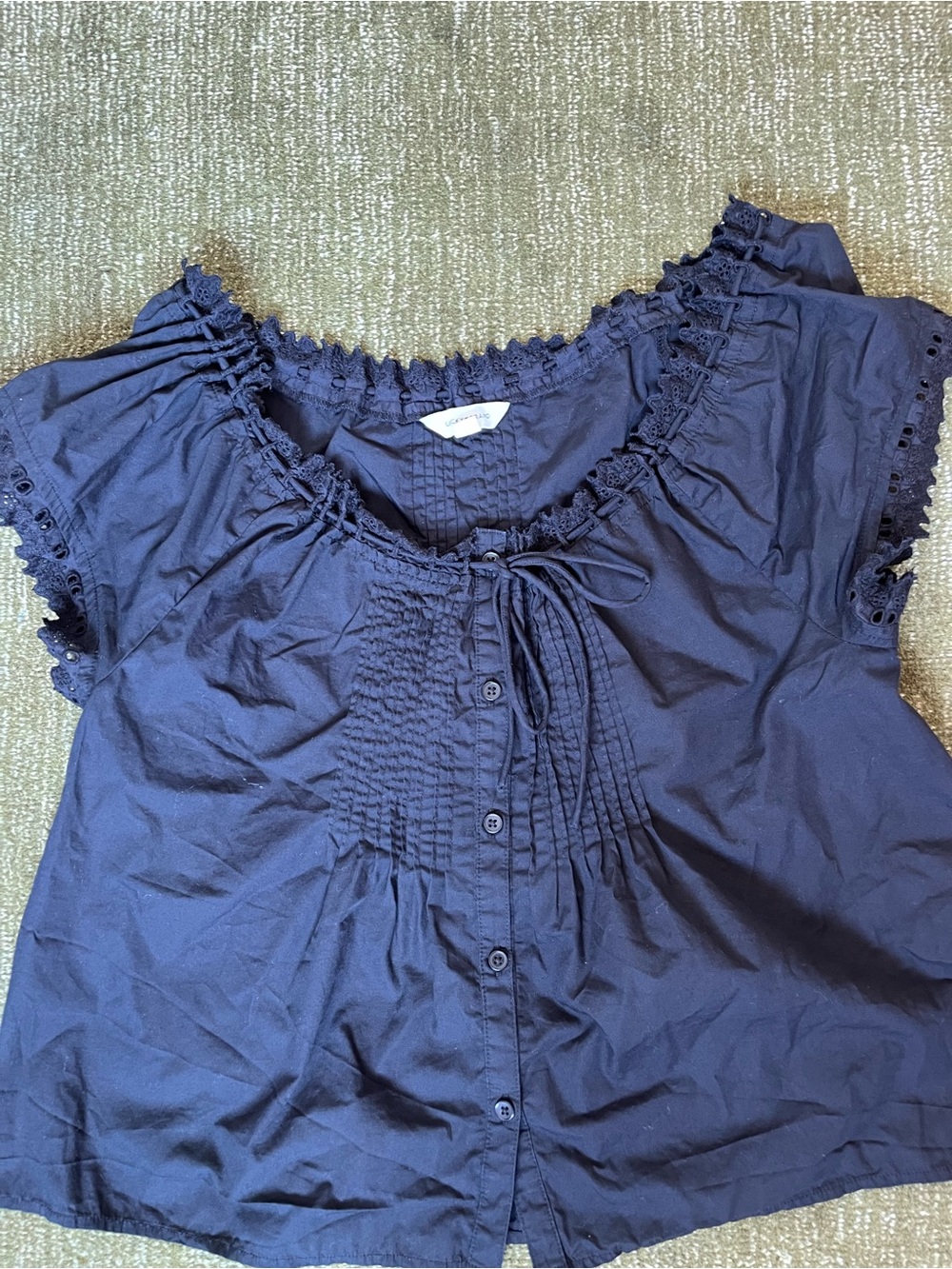 Lucky Brand Ruffled Button-Front Women's Top